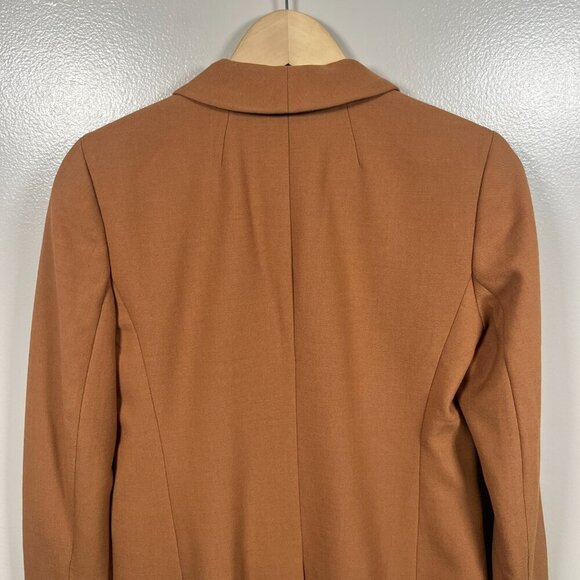 J.Crew Parke Bi Stretch Blazer Jacket Size 2 Camel Brown Career Work Business - Picture 6 of 11